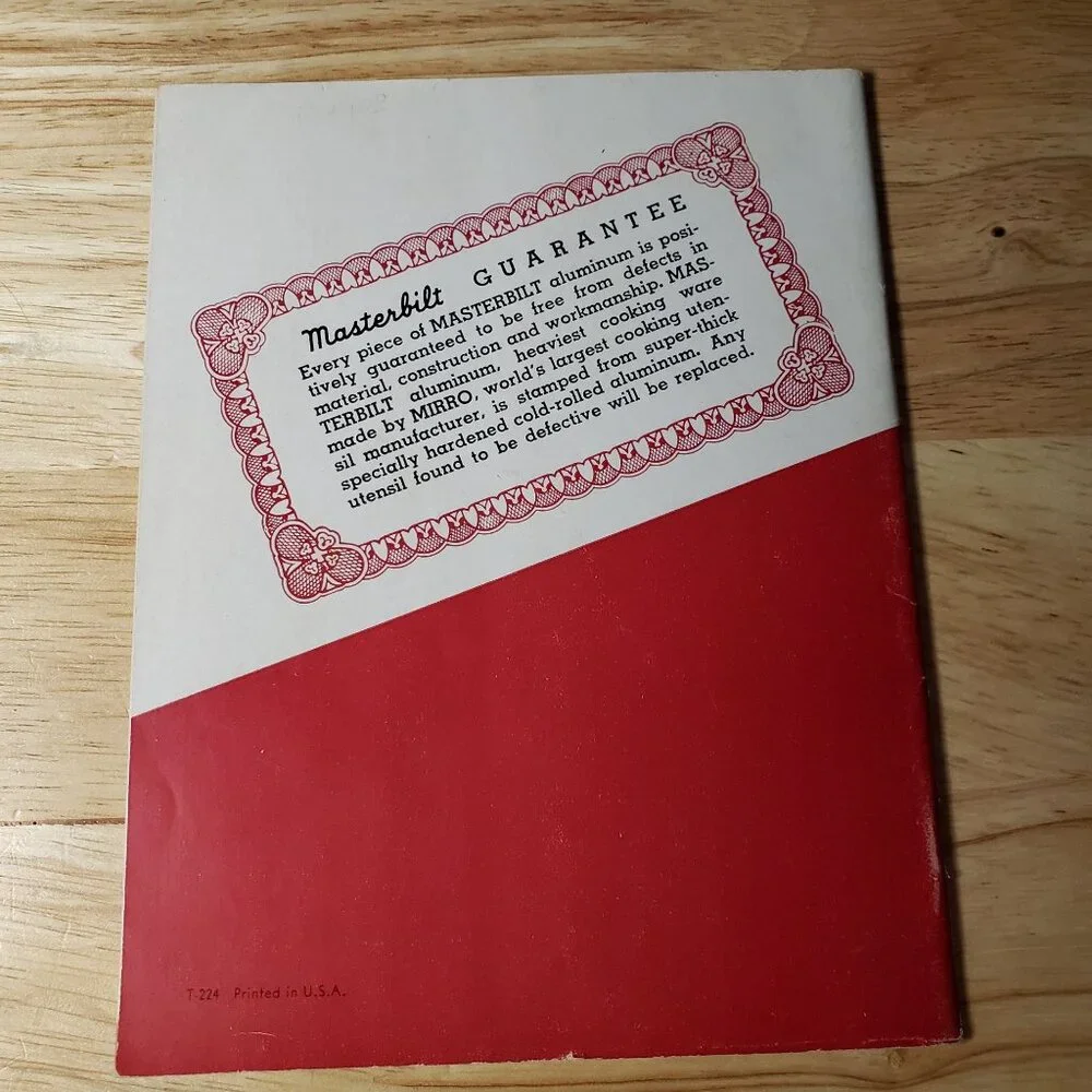 Vintage Mirro Pressure Cooker Cookbooks 1950 Masterbilt & 1972 Mirro-Matic
